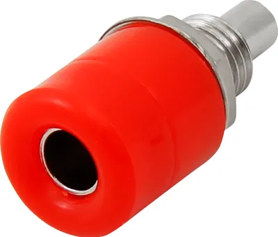 Produktbild von Bananen-Buchse McPower 4mm mit Gewinde rot