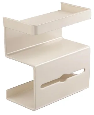 Productafbeelding van Toiletpapierhouder Met Plank Montagevrij Wit