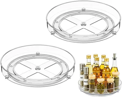 Produktbild von Kühlschrank Organizer, 2 Stück, 360 Grad drehbar, für Küche