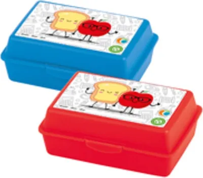 Produktbild von Brotdose , Lunch Box, 2- Farbig sortiert, 18 x 13 cm, 7cm Höhe