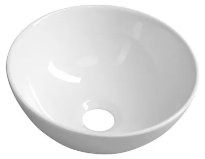 Produktbild von Sapho ASTER Keramik-Waschbecken zum Aufsetzen Durch. 28cm, Weiß