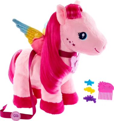 Zdjęcie produktu dla Barbie Biegnący Pegaz z trzepoczącymi skrzydłami Funkcjonalny pluszak
