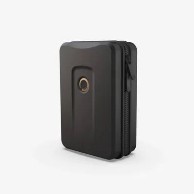 Produktbild von Plevo Reiseetui Hardcase Schwarz Kofferform 18 x 24 x 9 cm Herren Damen Kosmetiktasche Kulturtasche