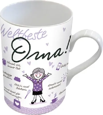 Produktbild von Kaffeebecher Weltbeste Oma, Kaffeetasse Tassen Teetassen Kaffeepott Henkelbecher