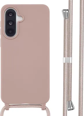 Immagine prodotto di Custodia in silicone con cordino per Samsung Galaxy A37 (5G) - Sand Pink