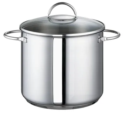 Soeppan 24 cm, Edelstahl 18/10, 9 Liter, mit Deckel