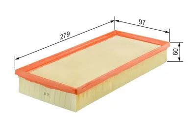 Produktbild von Bosch Luftfilter  F 026 400 036
