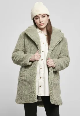 Immagine prodotto di Urban Classics Cappotto oversize in sherpa da donna softsalvia - S