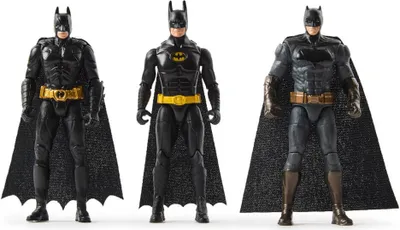 Immagine prodotto di Dc Batman - 85° Anniversario - 10 cm Figure 3-Pack - Batman Returns Batman, Il Cavaliere Oscuro Batman, Superman Batman
