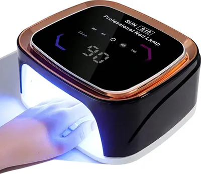 Produktbild von 108W Wireless UV/LED Nageltrockner mit LCD-Anzeige, 36 LEDs, 7800mAh Akku, 4 Zeitmodi, Intelligente Infrarotsensoren, Schwarz