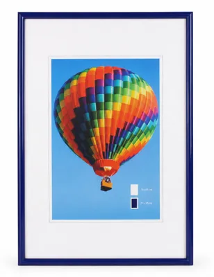 Produktbild von Ideal Life Kunststoff Bilderrahmen Wanddeko Collage Poster Bilder Foto Rahmen - Farbe: Blau | Format: 30x45