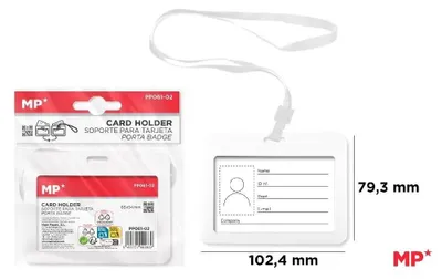 Immagine prodotto di Custodia per badge, colore bianco