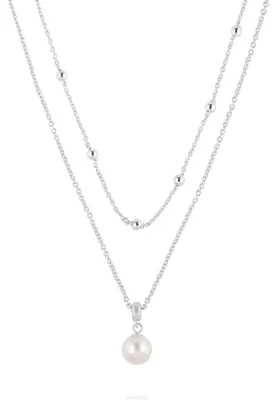 Produktbild von Silberne Kette mit Perle und Balldesign