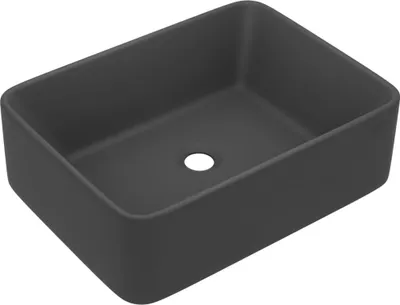 Obrázek produktu pro vidaXL umyvadlo Matt Dark Grey 41x30x12 cm Keramika