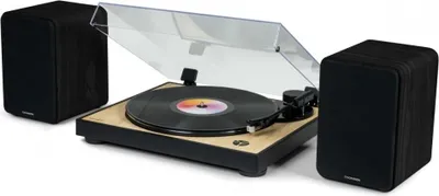 Zdjęcie produktu dla Gramofon z aktywnymi głośnikami THOMSON TT300 WS600DUO