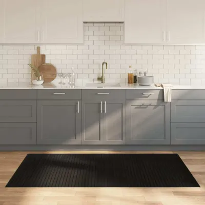 Produktbild von "im Angebot" Teppich Rechteckig Schwarz 100x200 cm Bambus - Designerteppiche CC17324