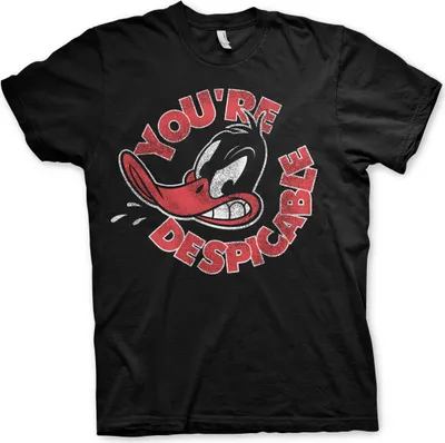 Produktbild von Looney Tunes T-Shirt Herren Daffy Duck - You're Despicable schwarz XXL