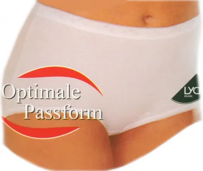 Produktbild von 3 er Set Damenslip Taillenslip weiss 95 % gekämmte Baumwolle antibakteriell