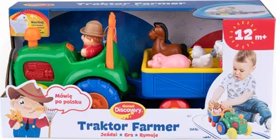 Obrázok produktu pre Kiddieland Zvierací traktor so zvukom a svetlom 24752 zelený