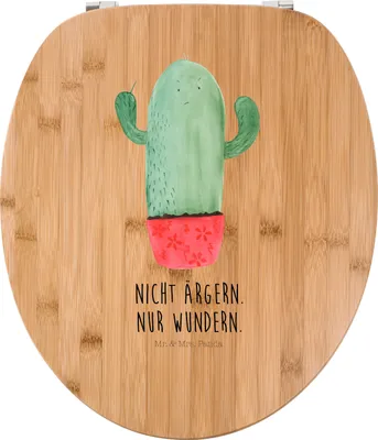 Produktbild von Mr. & Mrs. Panda klo deckel Kaktus Wut - Transparent - Geschenk, WC-Sitz, WC Brille, Chefin, ärgern, Toilettendeckel, Toilettenbrille, Klobrille, wütend, Kakteen, Büro