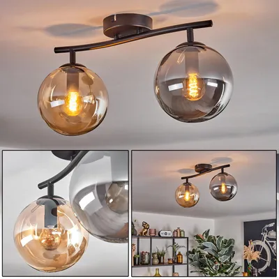 Produktbild von Fossobiubo Deckenlampe aus Metall/Glas in Schwarz