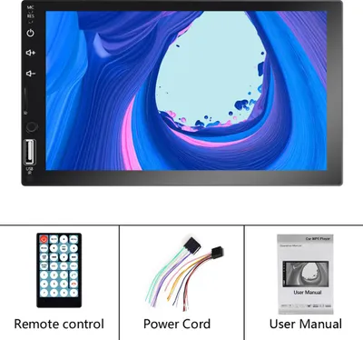 Obrázek produktu pro 7palcové autorádio s multimediálním přehrávačem videa, CarPlay, MP5, MP4, centrálním ovládáním, GPS a Bluetooth