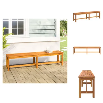 Obrázek produktu pro vidaXL Zahradní lavice 180x35x45 cm z masivního dřeva akácie - Zahradní lavice