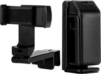 Produktbild von Universaler Auto-Telefonhalter - Mobiler Navigationsassistent - Schwarz - Lenkradhalter - Gummibehalter - Geeignet für alle Smartphones