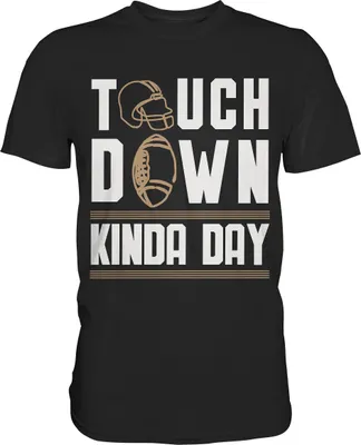 Produktbild von American Football Touchdown T-Shirt – Black / S