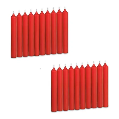 Produktbild von WIEDEMANN Baumkerze 96x13mm 20er rot durchgefärbt