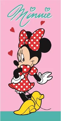 Produktbild von Disney Minnie Badehandtuch, Strandtuch 70x140cm (Schnelltrocknend)