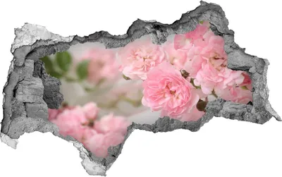 Produktbild von Selbstklebender Loch-3D-Aufkleber 95x73 cm Wilde Rose