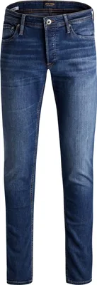 Produktbild von Jack & Jones 12152347, Blau, Jeans, Baumwolle, Elasthan, Polyester, Nicht bleichen, Natürliche Trocknung, Nicht chemisch reinigen