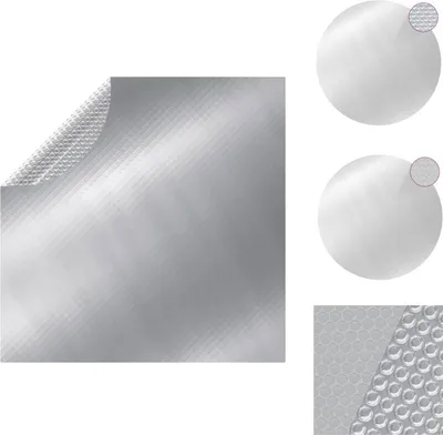 Immagine prodotto di vidaXL Copertura per piscina argento 417 cm PE - Coperture e rivestimenti per piscine
