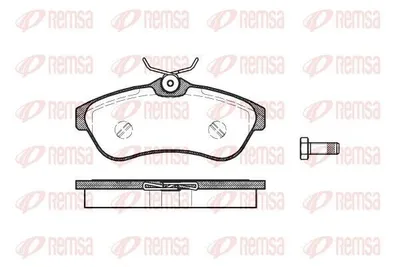 Produktbild von REMSA Bremsbeläge Satz Vorne Bremsklötze für CITROËN C3 I Schrägheck (FC, FN) 0880.00