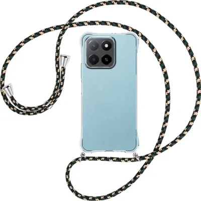 Produktbild von Handykette Backcover-Schutzhülle mit Band (Metall silberfarben) für Honor X5B 4G - camouflage