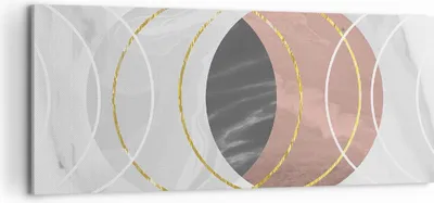 Produktbild von Bild auf Leinwand - Leinwandbild - Einteilig - Abstraktion Formen Stück - 120x50cm - Wand Bild - Wanddeko - Wandbilder - Leinwanddruck - Bilder - Wanddekoration - Leinwand bilder - AB120x50-4935