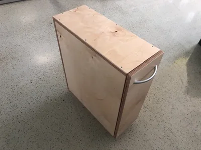 Produktbild von Sägeblattcontainer Sawbox Bausatz Eigenmontage Werkzeugaufbewahrung gefräst 18mm