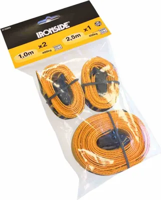 Produktbild von Zurrgurt-Set 3--teilig, 25 mm 1 x 2,5m / 2 x 1m, 400daN