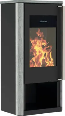 Produktbild von Kaminofen Wamsler Turon Stahl Naturstein schwarz 8 kW