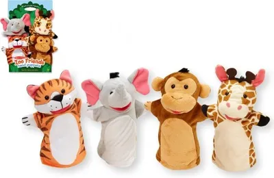 Obrázok produktu pre Šteňatá safari ZOO 25cm 4ks na karte v taške