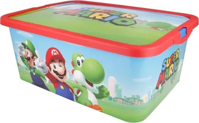 Produktbild von Kunststoff-Aufbewahrungsbox SUPER MARIO 13L, 09595