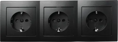 Produktbild von Steckdosen Set McPower Flair Beginner 3S Profi matt schwarz