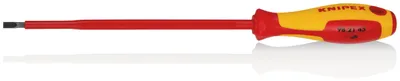 Produktbild von Knipex Schraubendreher Schlitz 4,5mm Gesamtlänge 287mm brüniert isoliert 2 Komponenten-Griff VDE / 1000V - 98 21 45
