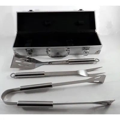 Produktbild von PRADEL EXCELLENCE Grillkoffer - 3 Stück - Edelstahl