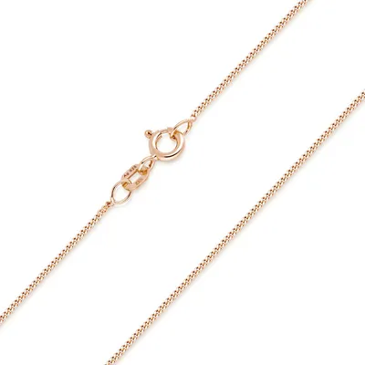 Produktbild von MATERIA by Matthias Wagner Rosegold Panzerkette 1mm 925 Silber rosé vergoldet in 40 45 50 60 70 80 cm K34