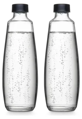 Obrázok produktu pre SodaStream 1047202410, Karafa na sýtené nápoje, Priehľadná, Sklo, 1 L, 2 kusov, 195 mm