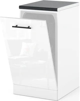 Zdjęcie produktu dla Front Do Zabudowy Zmywarki 45Cm Szafka Kuchenna Spremium Biały Połysk