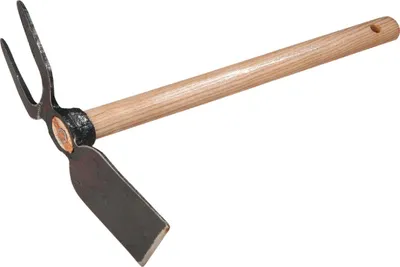 Immagine prodotto di Freund Victoria piccolo tritatutto lama larga+2 rebbi forgiati, manico corto 45cm con foro per appenderlo