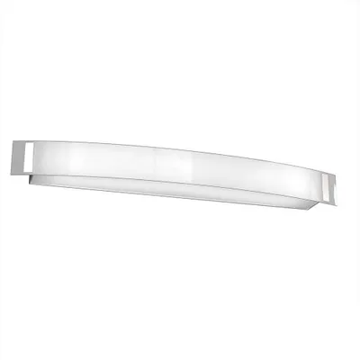 Immagine prodotto di Applique Contemporanea Hut Metallo Cromo Vetro Extrachiaro Satinato 3 Luci E14